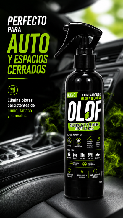 OLOF – Neutralizador de Olores Persistentes 250 ml (No los Disfraza, los Elimina)